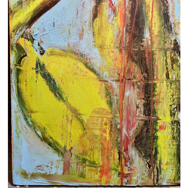 Aaron Fink, Large Modernist Rose Bouquet Oil on Linen Painting Aaron Fink, 2002 For Sale - Image 14 of 15