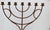 Copper Large Arts and Crafts Iron Menorah For Sale - Image 8 of 10