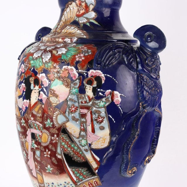 Ceramic Vase with Zoomorphic Handles For Sale - Image 6 of 14