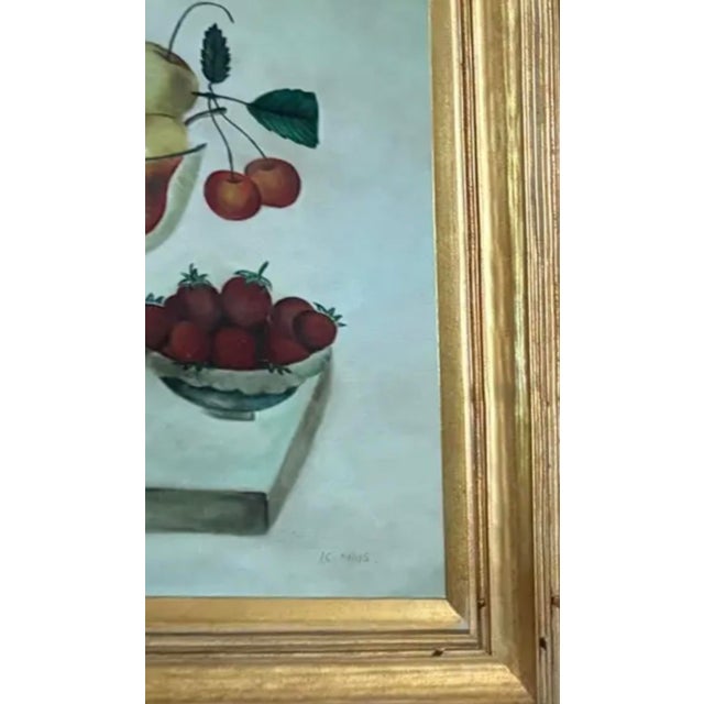 American Still Life Painting - American - The Fruit Bowl, Signed For Sale - Image 3 of 8