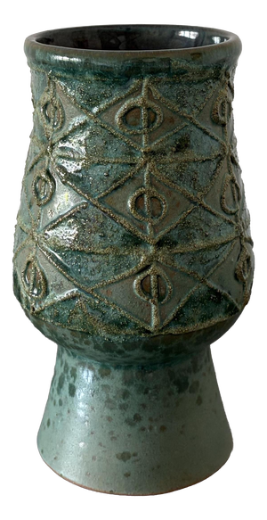 Aesthetic Chalice Vase from Strehla Keramik, 1960s