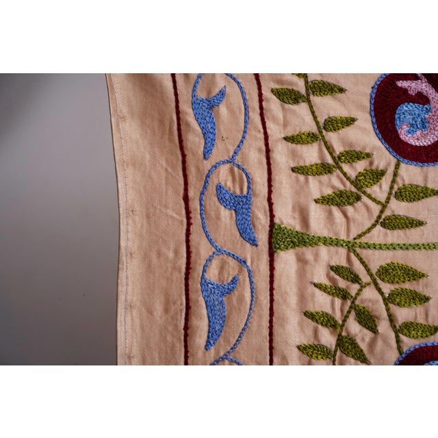 Long Suzani Embroidery Runner For Sale In New York - Image 6 of 11