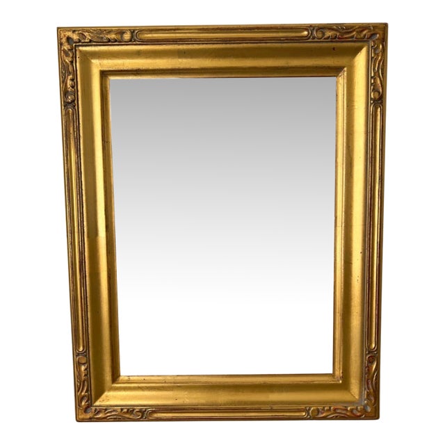 Ornate, Beveled Solid Giltwood Frame For Sale