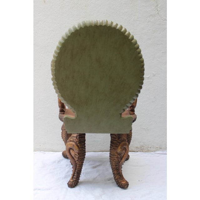 Set of Four 19th Century Italian Wood Grotto Armchairs For Sale In New York - Image 6 of 10