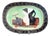 Decorative French Ceramic Platter by Jacques Pouchain for Poët-Laval, 1950s For Sale