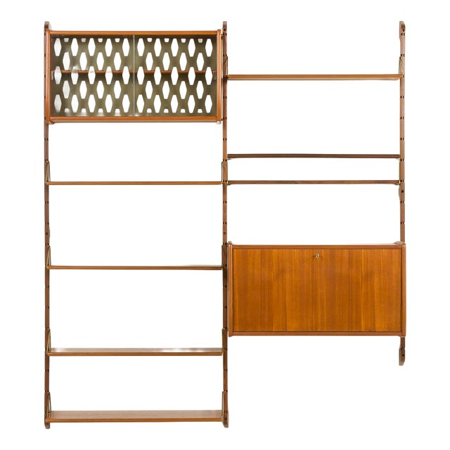 Ergo Wall Unit with Hidden Desk, Norway, 1960s For Sale
