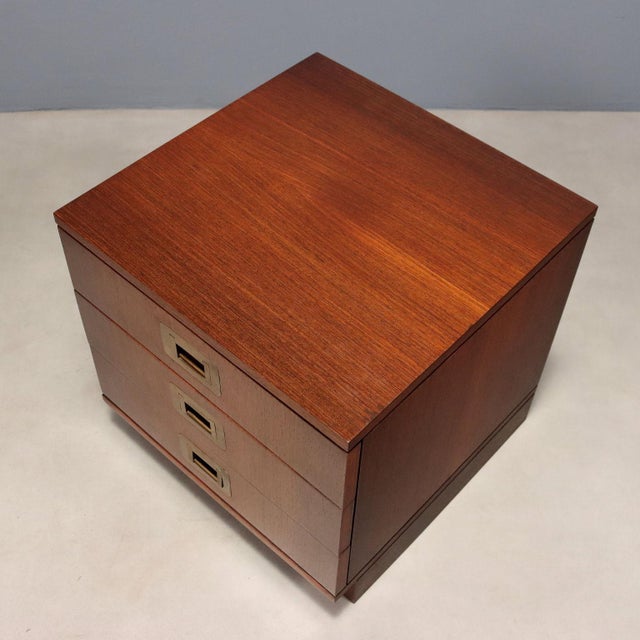 Wood Vintage Bedside Tables by Ico & Luisa Parisi, 1960s, Set of 2 For Sale - Image 7 of 11
