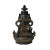 Distressed Marks Bronze Color Metal Zambala Fortune Deity Statue For Sale - Image 4 of 8