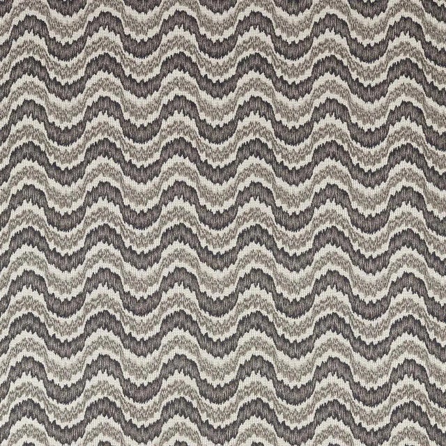 Zoffany Dragon Flamestitch Fabric in Charcoal For Sale