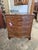 1980s Walnut Crossbanded Serpentine 4 Drawer Chest With Slide For Sale In Atlanta - Image 6 of 6