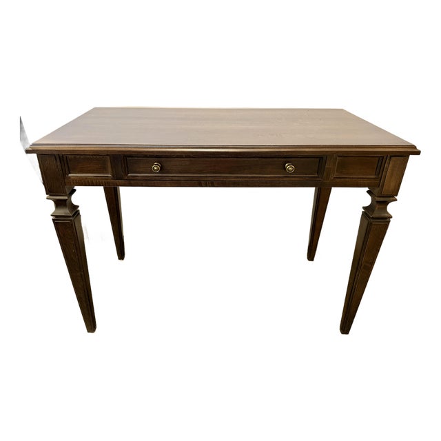 Ethan Allen Custom Writing Desk in Nightfall Finish For Sale