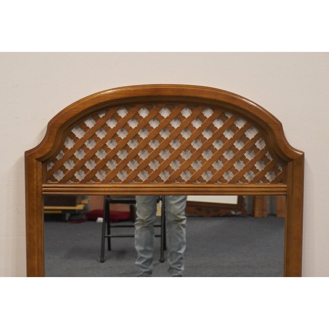 Bassett Bassett Furniture Solid Pecan Italian Mediterranean Style 29" Mirror 290-28-213 For Sale - Image 4 of 8