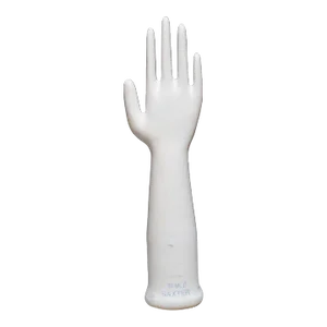 Vintage Glazed Porcelain Factory Rubber Glove Molds, C.1992