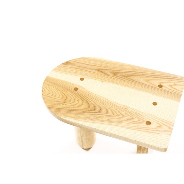 Custom Modernist Rectangular Side End Table — Ventana — Ash + White Oak For Sale - Image 10 of 10