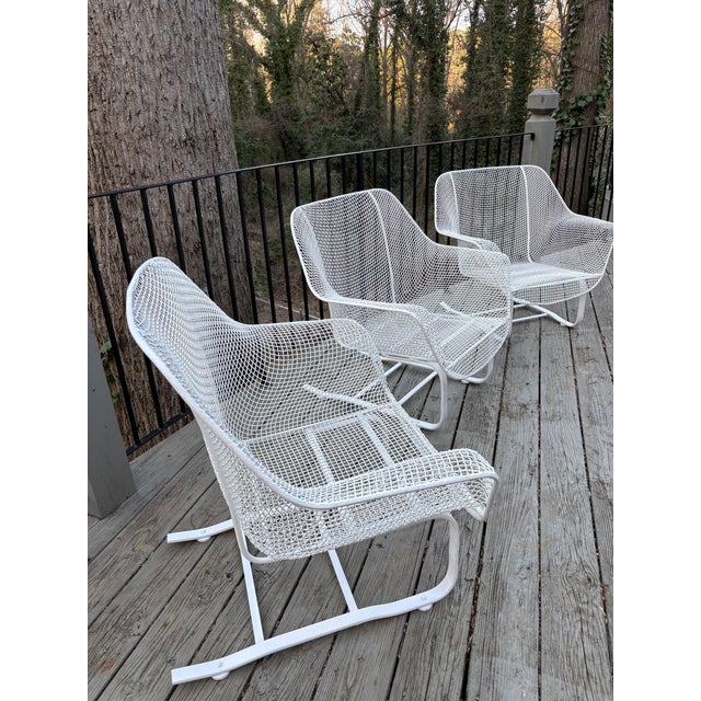 Mid 20th Century Mid 20th Century Woodard Sculptura Cantilever Loungers - Set of 3, Attributed For Sale - Image 5 of 10