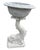 Vintage Neoclassical Cast Stone Fish Pedestal Fountain Planter For Sale - Image 4 of 12