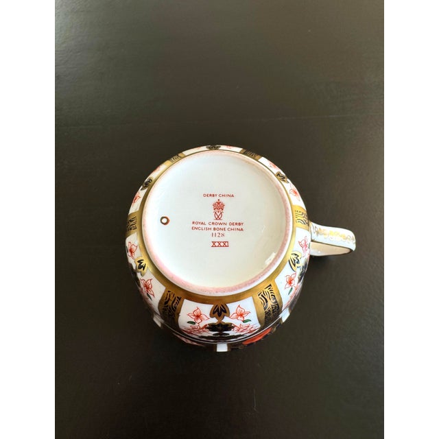 Scarlet 1968 Royal Crown Derby Old Imari Tea Trio ~ Pattern 1128 ~ XXXI - 3pcs For Sale - Image 8 of 12