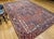 Persian Antique Persian Heriz Karajah Rug, Hand-Knotted Wool, Geometric Medallion Pattern, Brick-Red & Navy, 9x12 For Sale - Image 3 of 17