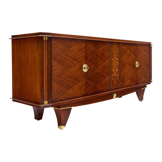 Vintage French Art Deco Period Buffet, Rosewood, Circa 1940 For Sale - Image 4 of 9