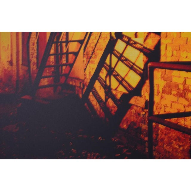 Mid-Century Modern Xavier Nuez Alleys & Fire Escapes #55 This Blessed Light (1999, Toronto) For Sale - Image 3 of 6