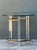 Late 20th Century Vintage Charles Hollis Jones Lucite and Brass Ring Side Table For Sale - Image 5 of 12