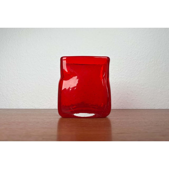 Mid-Century Modern Scandinavian Glass Vase, 1960s For Sale - Image 16 of 16