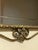 1920s Oscar Bach Gilded Iron Console and Beveled Mirror Set With Black Marble Top, Attributed For Sale - Image 16 of 18