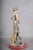 Wood Art Deco Silver-Plated Lady with Borzoi Sculpture, 2001 For Sale - Image 7 of 8