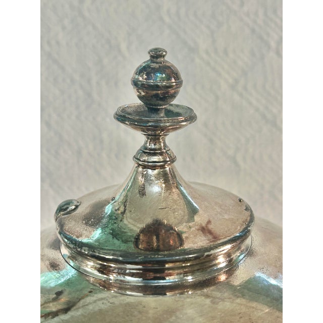 Silver Circa 1880 Reed & Barton Victorian Silverplate Ice Water Pitcher, Patented Design For Sale - Image 8 of 18