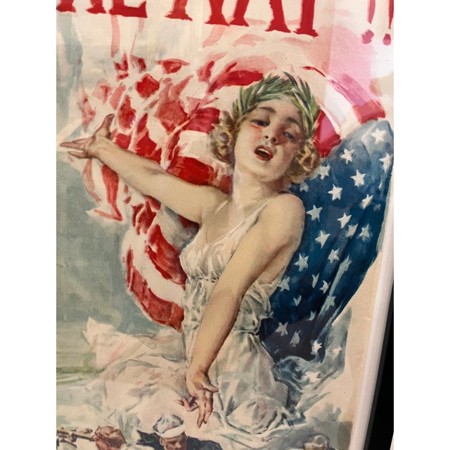 Early 20th Century WW1 Howard Chandler Christy Liberty Loan Poster, Framed For Sale - Image 4 of 10
