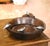 Brown Vintage Jan Barboglio Hand-Carved Wood Bowl With Cast Iron Birds For Sale - Image 8 of 8