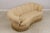 1990s Century Channel Back Upholstered Damask Sofa For Sale - Image 5 of 17