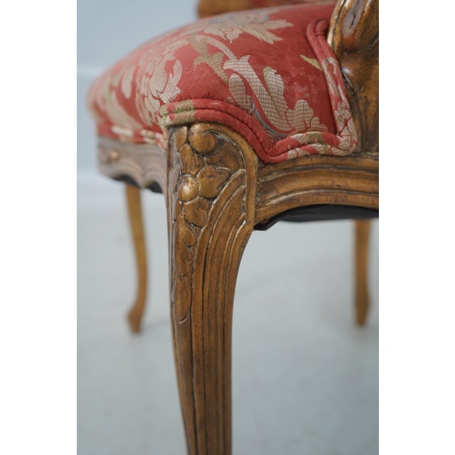 Pair of Meyer-Gunther French Louis XVI Giltwood Carved Armchairs For Sale - Image 14 of 18