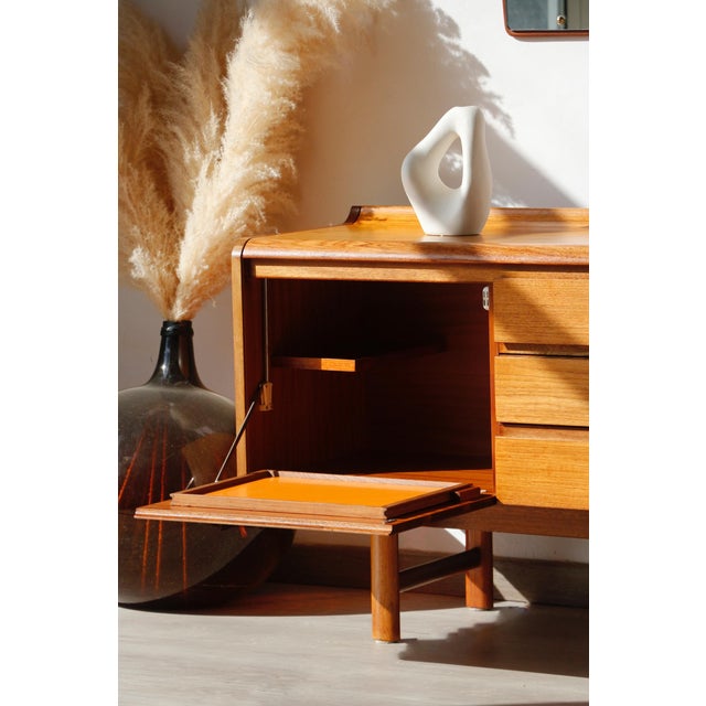 The vintage elegance of the white newton teak "petersfield" sideboard looking for an iconic piece for your home? this...