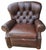 Ethan Allen Vintage Ethan Allen Cromwell Tufted Genuine Leather Recliner For Sale - Image 4 of 12