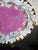 Transitional Vintage Fornasetti Style Pink Splash Luster Platter For Sale - Image 3 of 7