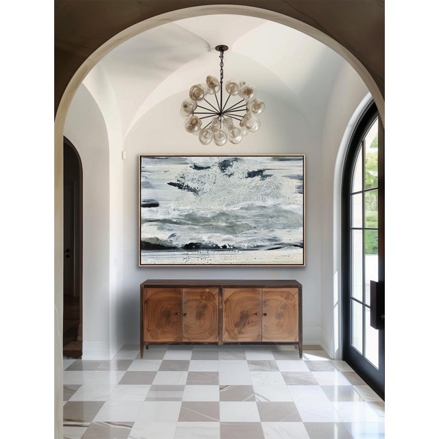 Textile 48”x72” Large Scale Abstract Titled Now Voyager For Sale - Image 7 of 11