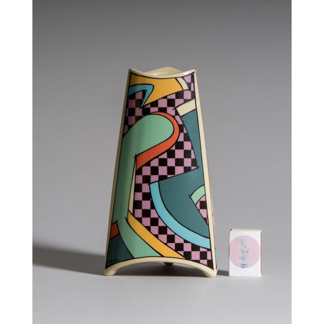Rosenthal Flash Porcelain Vase and Candleholder Set by Dorothy Hafner for Rosenthal, 1980s, Set of 4 For Sale - Image 4 of 14