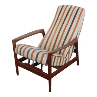 Mid Century Modern Folke Ohlsson Dux Reclining Lounge Chair For Sale
