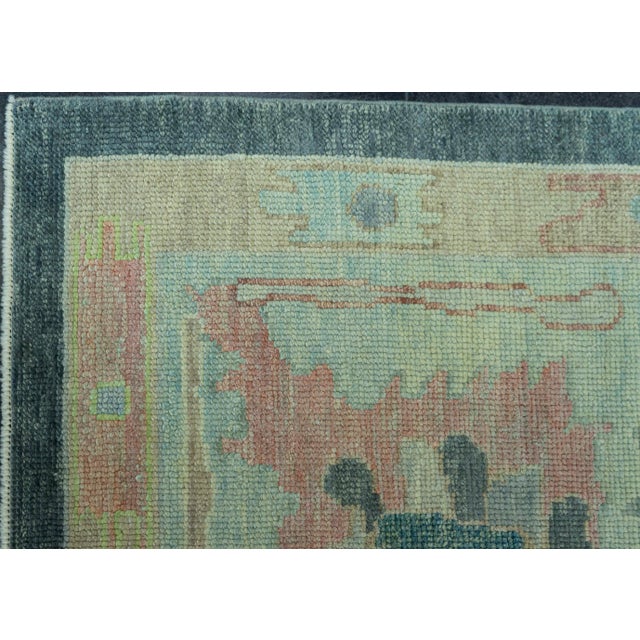 Textile Turkish Oushak Rug 12'2" x 14'9" #19203 For Sale - Image 7 of 8
