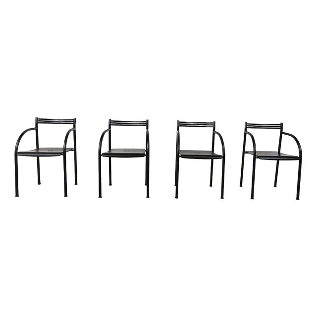 Spanish Francesca Armchairs attributed to Philippe Starck for Baleri Italia, 1982, Set of 4 For Sale