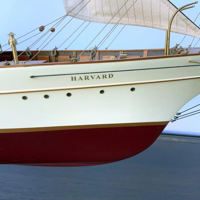 Museum Quality Model of American Steam Yacht Harvard For Sale - Image 11 of 12