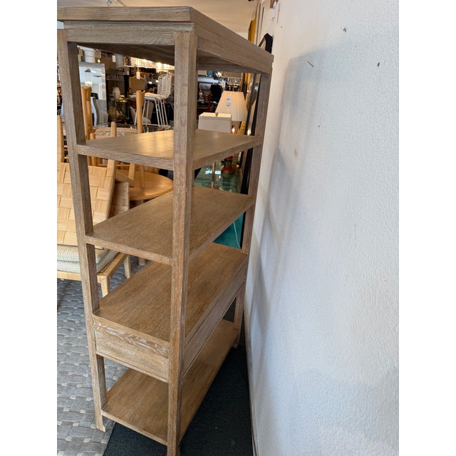 Brown Serena & Lily Reese Bookcase + Pullout Shelf For Sale - Image 8 of 12