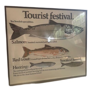 Vintage Swedish Tourist Festival Poster, 1960s For Sale