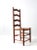 Brown Vintage Ladder Back Chair For Sale - Image 8 of 12