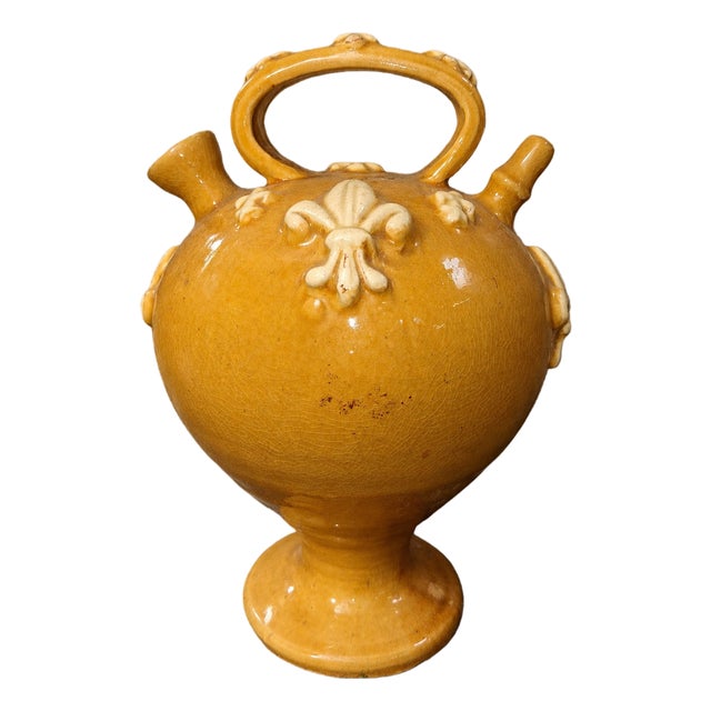 Glazed Terracotta Water Jug ​, 1800s For Sale