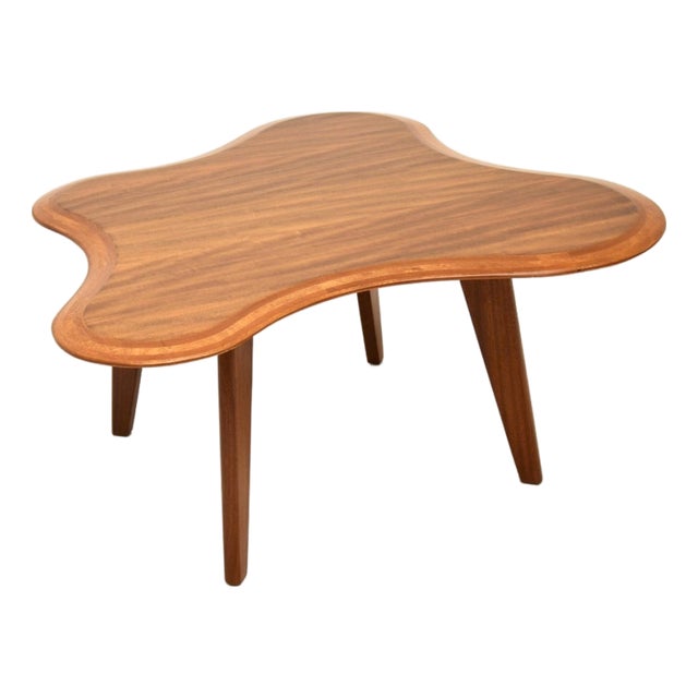 Vintage Walnut Cloud Coffee Table by Neil Morris for Morris of Glasgow, 1950s For Sale