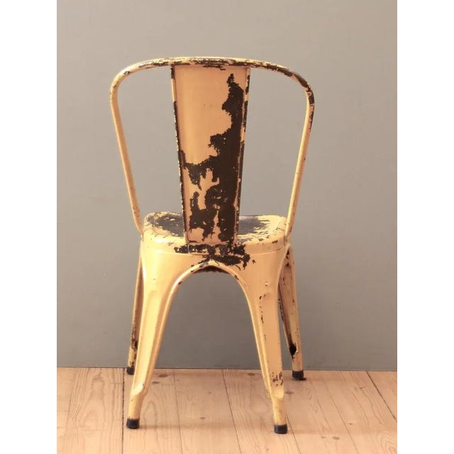 1930s Vintage Yellow Chair by Xavier Pauchard for Tolix, 1930s For Sale - Image 5 of 10