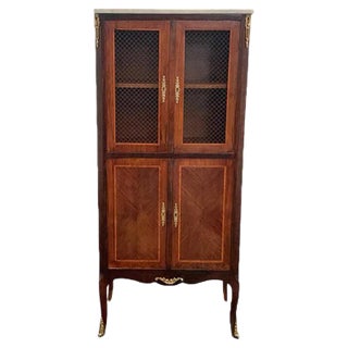 Napoleon III Cupboard with Cherry, Walnut, and Beech Veneers For Sale
