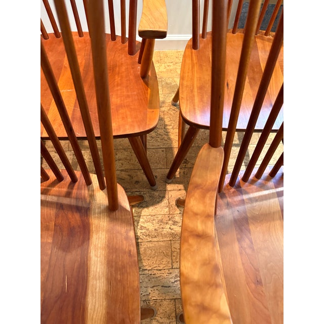 Early 20th Century Set of 4 Rh Lemieur Windsor Dining Chairs For Sale - Image 5 of 10